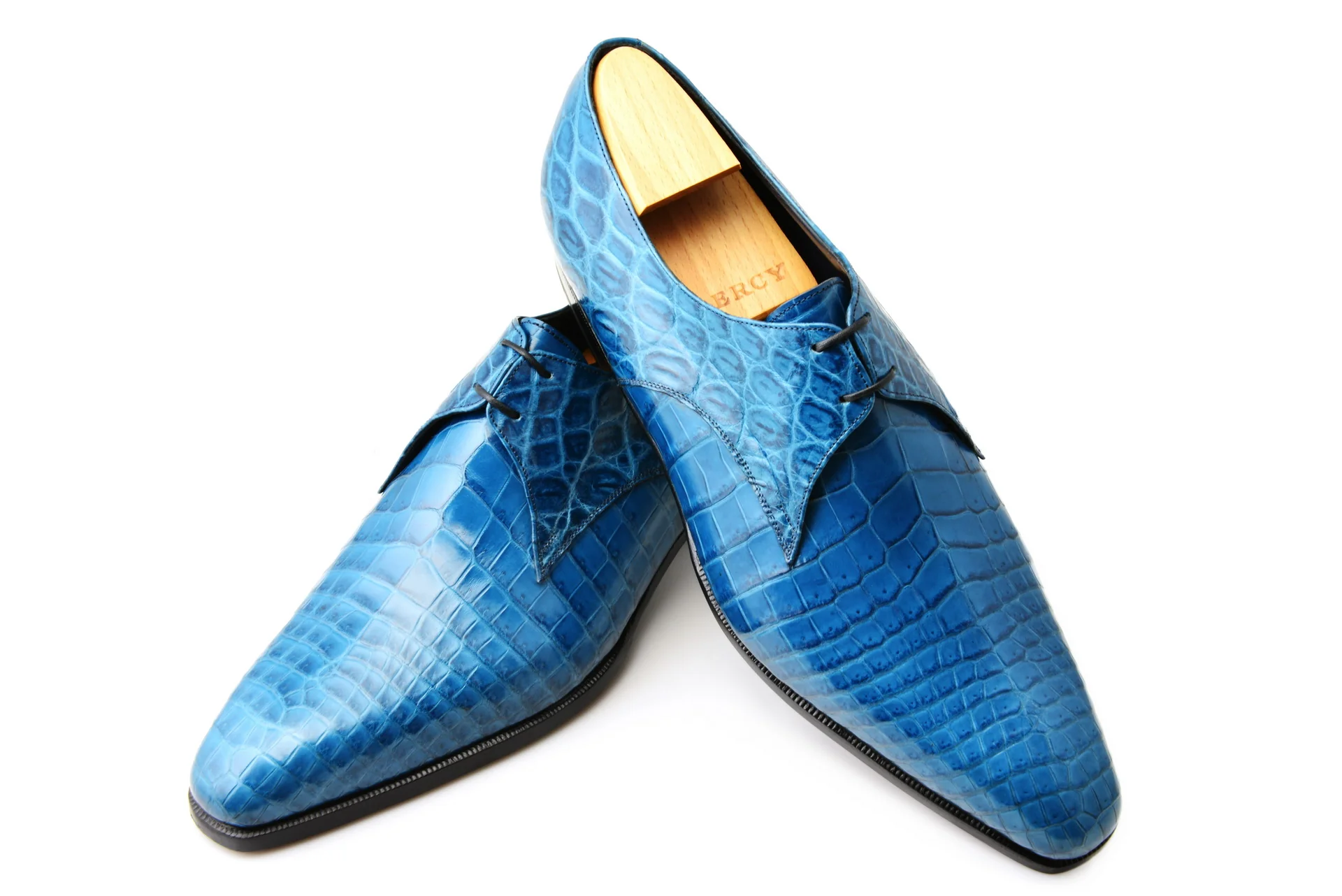 Le derby à deux oeillets André en crocodile – Image 2