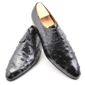 Le derby à deux oeillets Jude en autruche