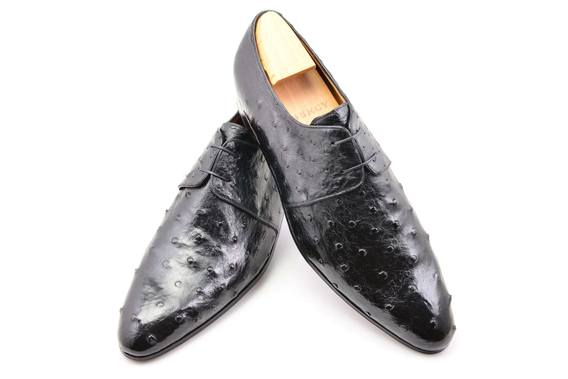 Le derby à deux oeillets Jude en autruche – Image 2