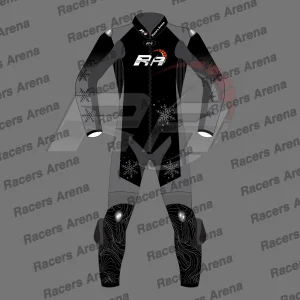 Combinaison de course en cuir pour moto Racers Arena FrostVortex Pro