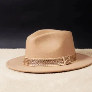 Chapeau en feutre de laine JIM Beige MARADJI
