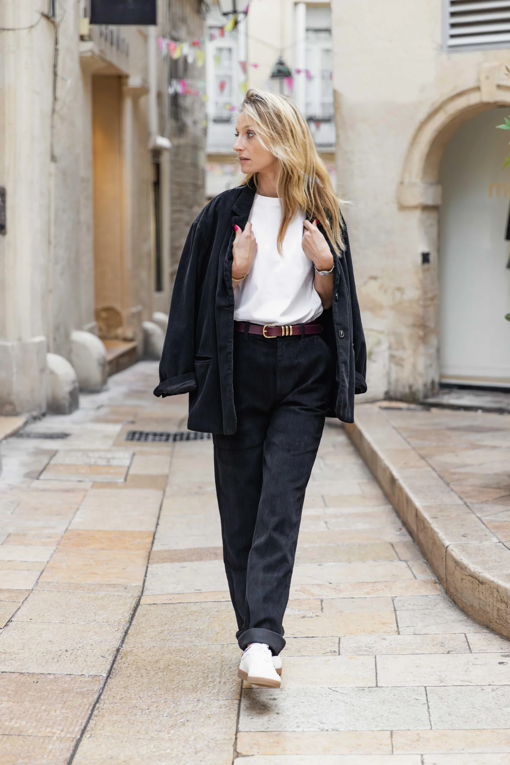 Pantalon Cotelé RONDA noir CHLOE STORA Reste T36 et T38 ! – Image 2