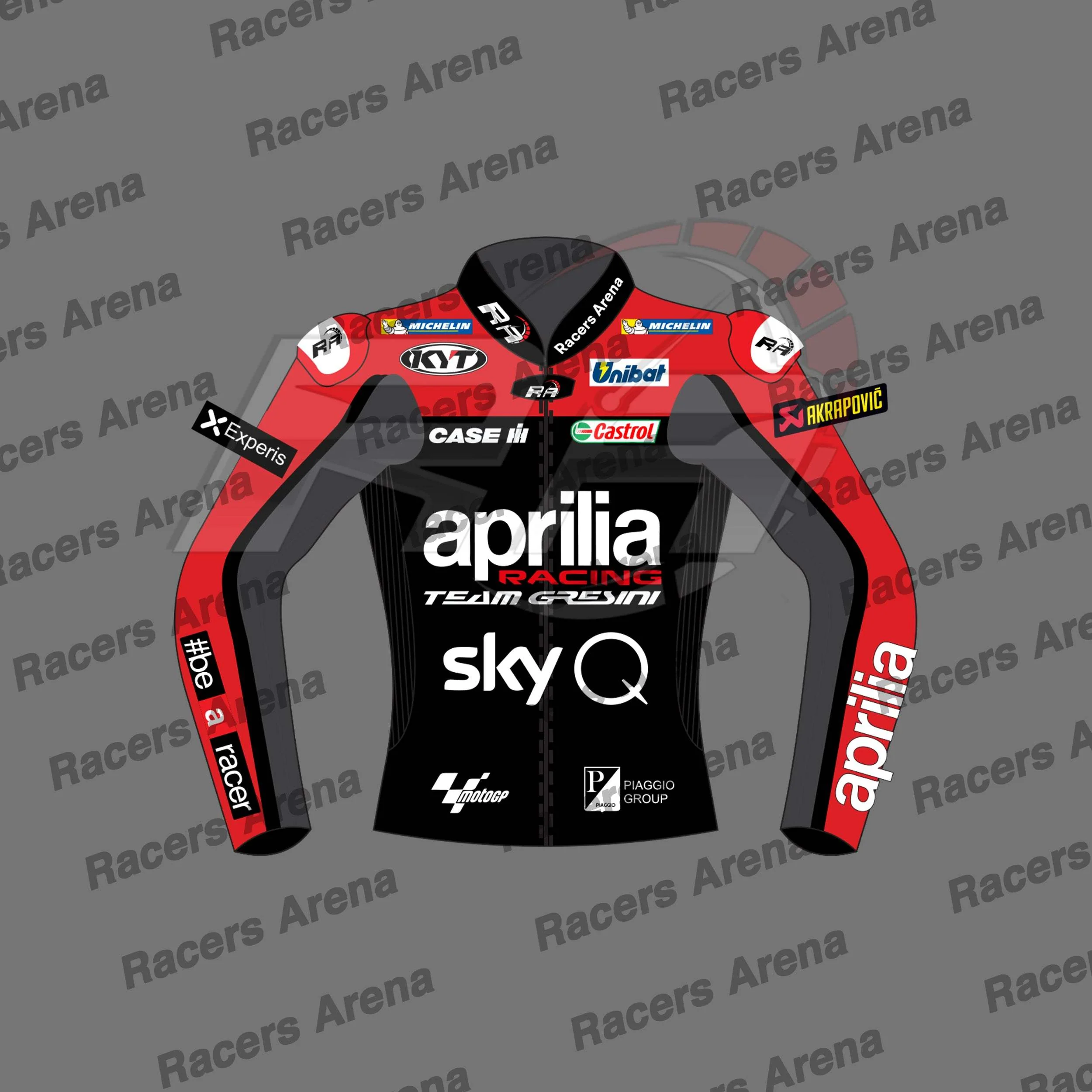 Aleix Espargaro Aprilia MotoGP 2022 Veste de course en cuir pour moto – Image 2