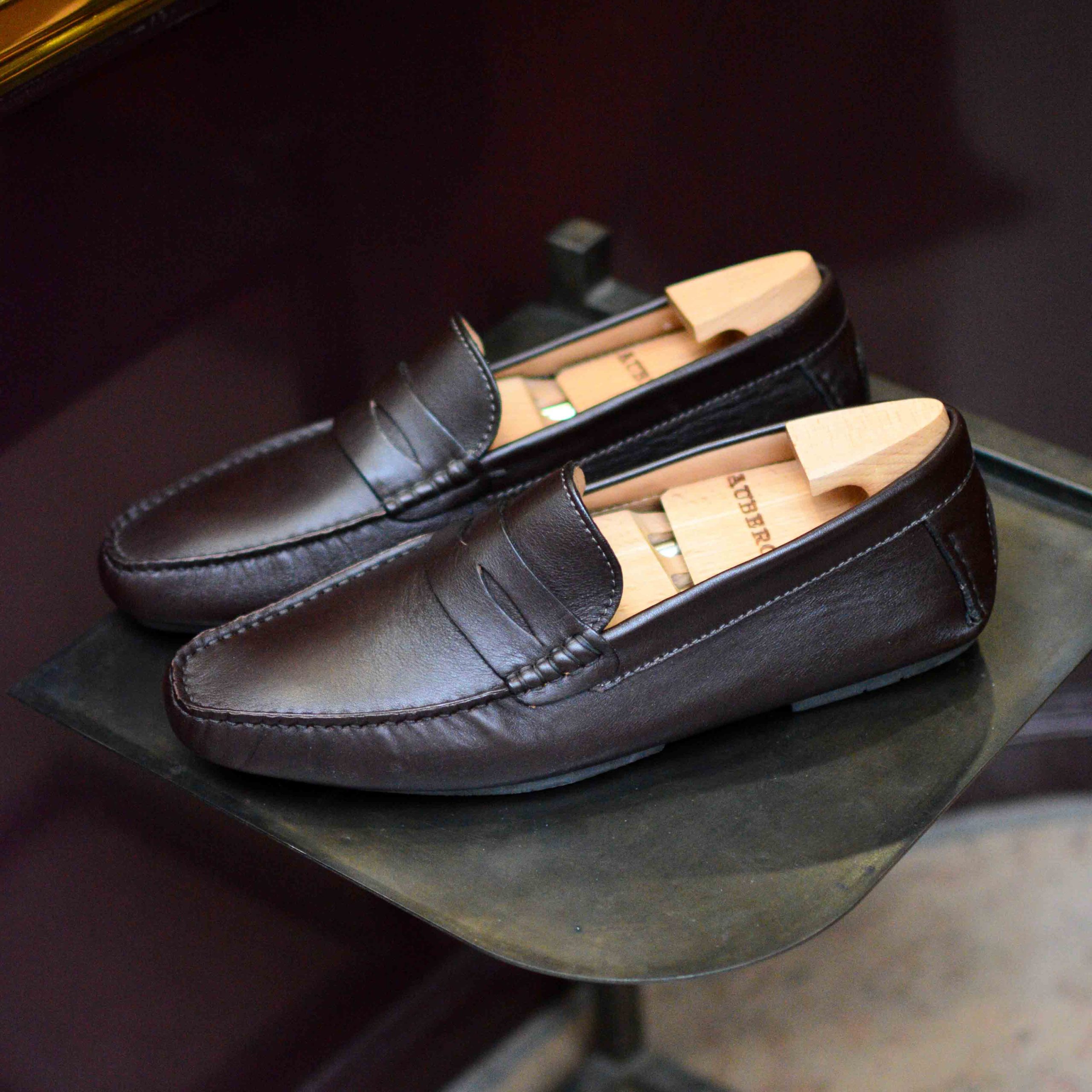 Arsène en cuir marron foncé (Archives) – Image 3