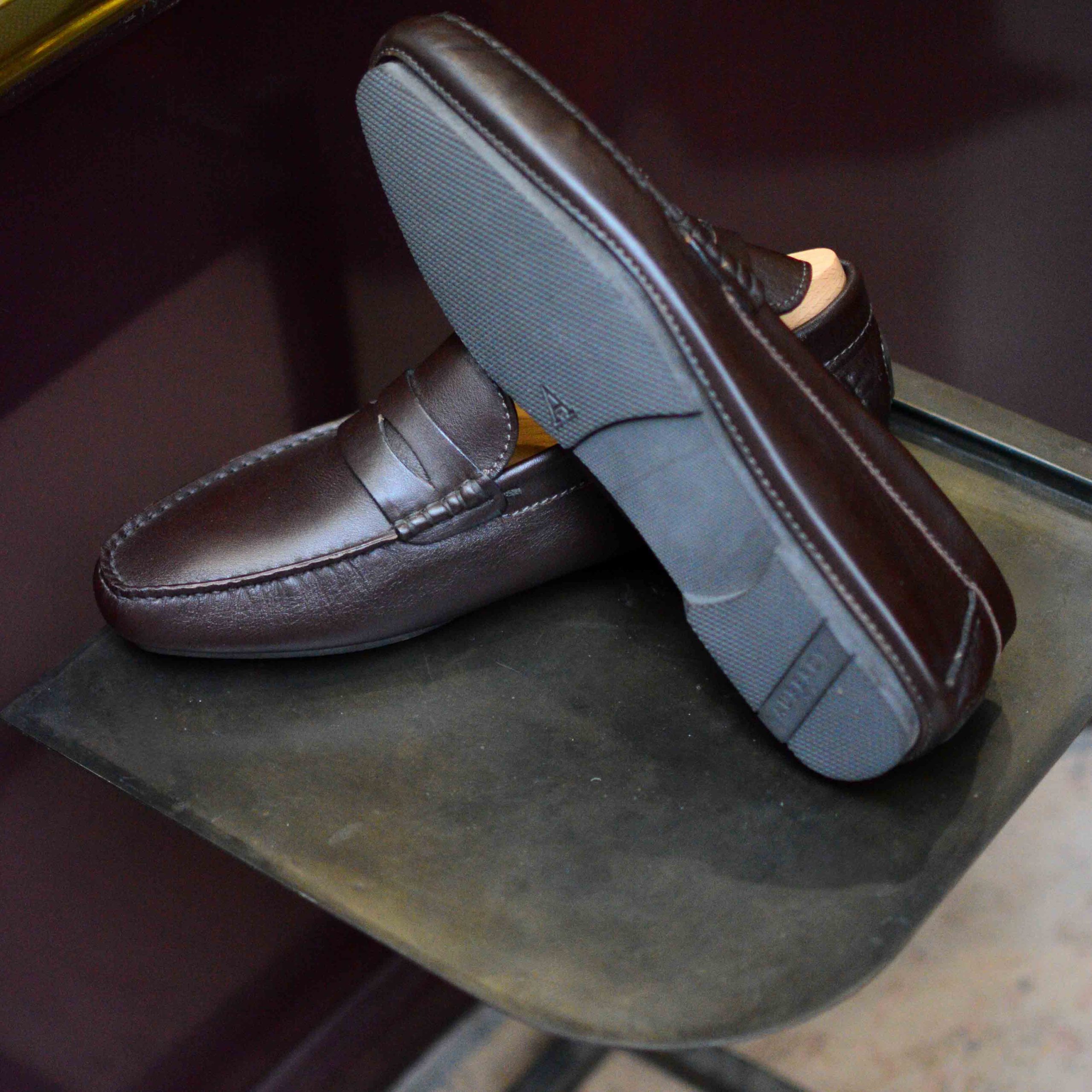 Arsène en cuir marron foncé (Archives) – Image 4