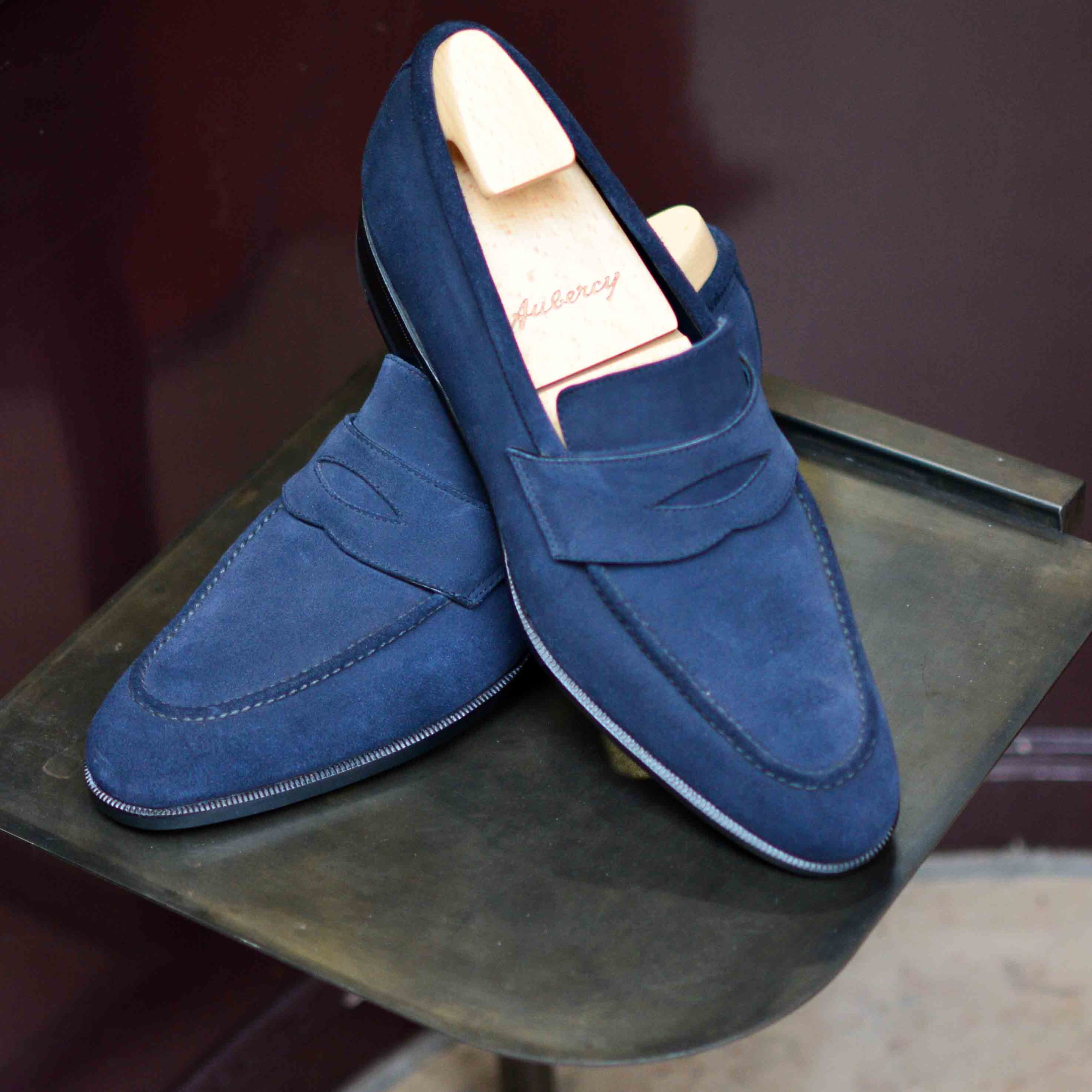 Barry veau-velours bleu marine - Archives – Image 2