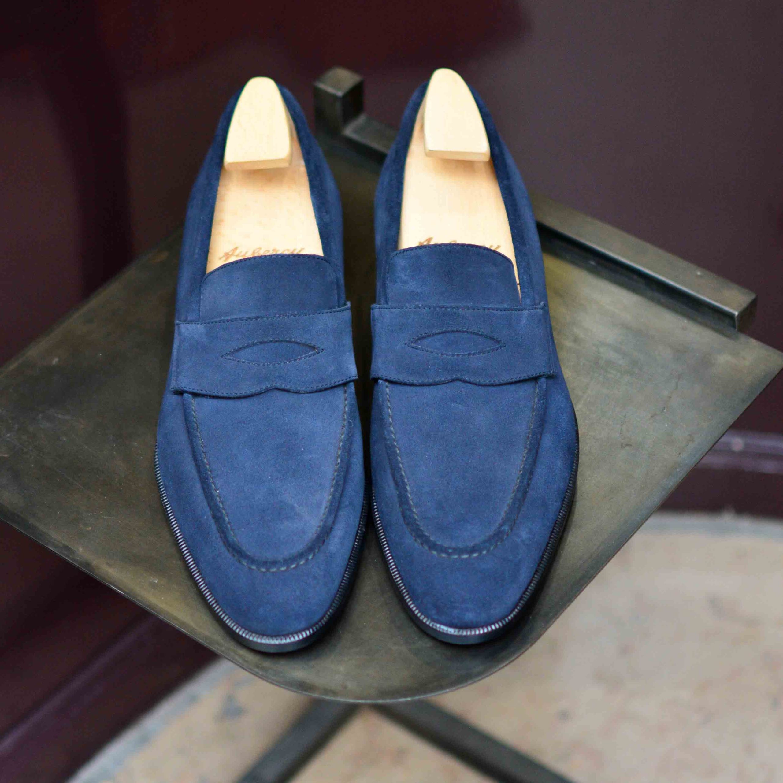 Barry veau-velours bleu marine - Archives – Image 3