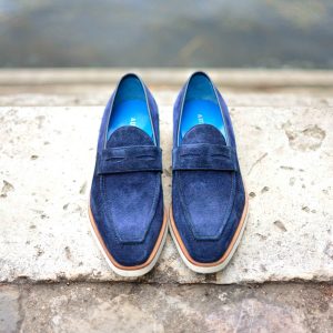 Le mocassin Beauvallon Bleu des Abysses