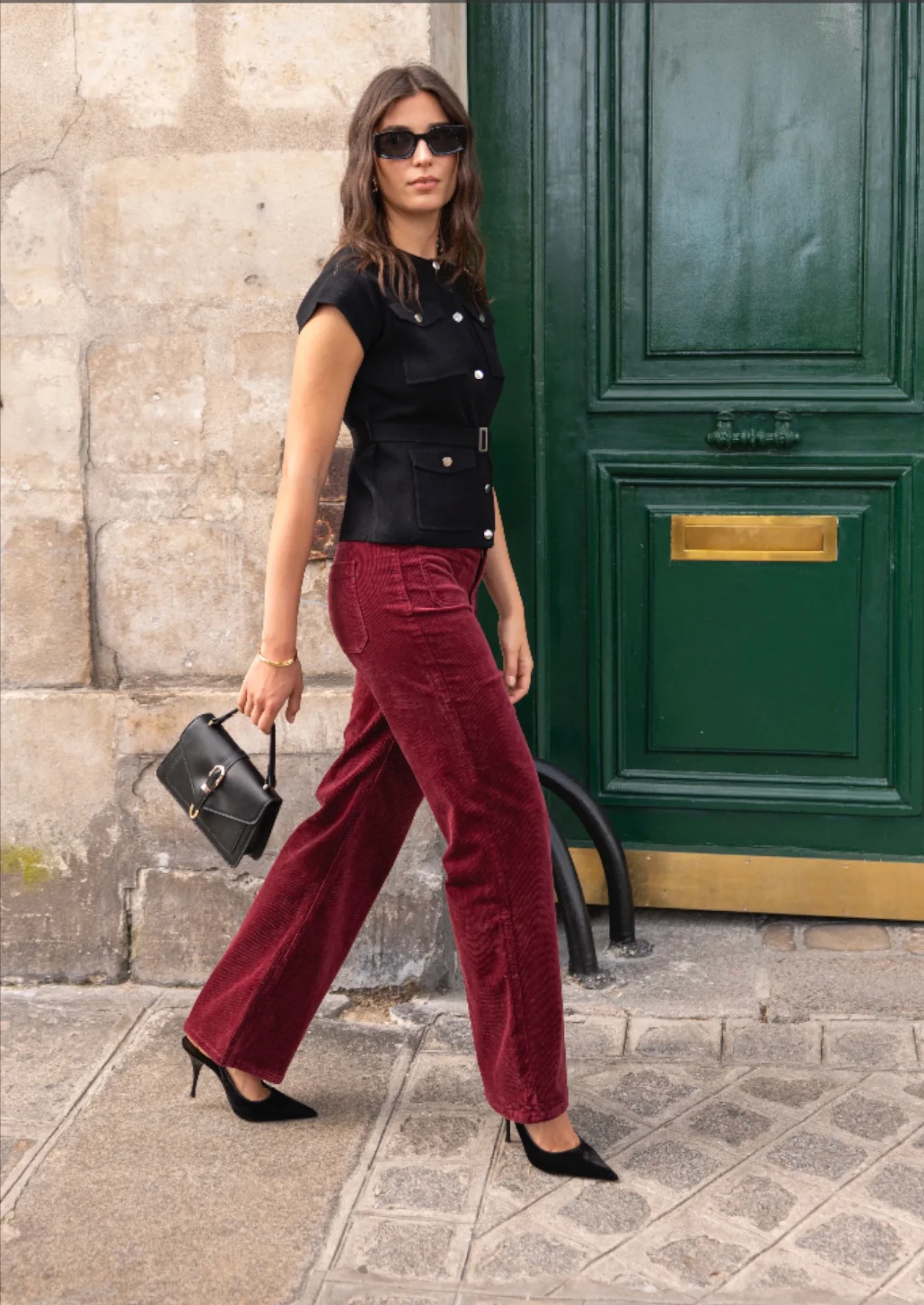 Pantalon Garance en velours – Image 3