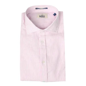 Dexter gestreiftes Hemd aus Leinenmischung