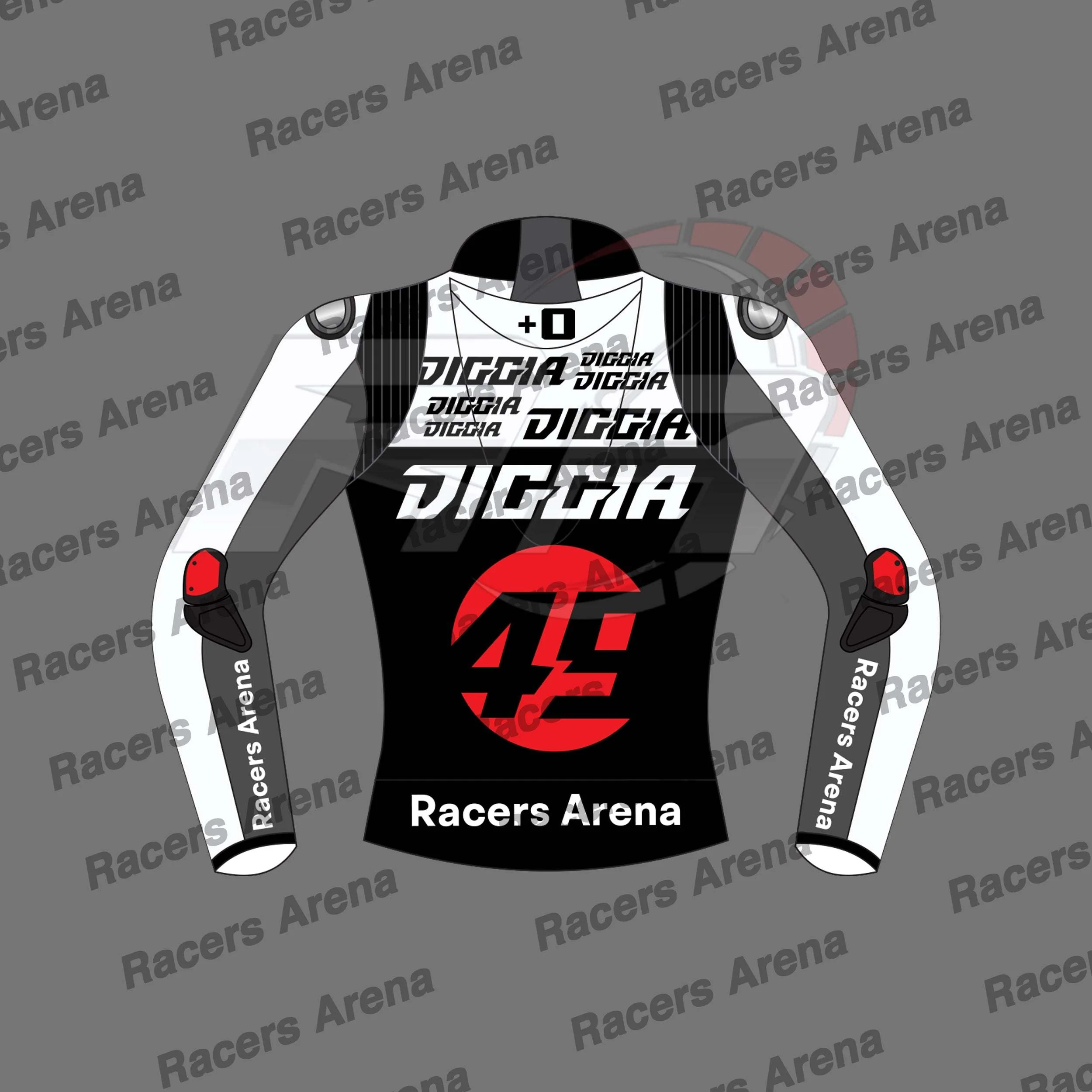 Fabio Di Giannantonio Ducati Winter Test MotoGP 2023 Veste en cuir de course de moto – Image 3