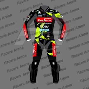 Fabio Di Giannantonio VR46 MotoGP Combinaison de course en cuir pour moto