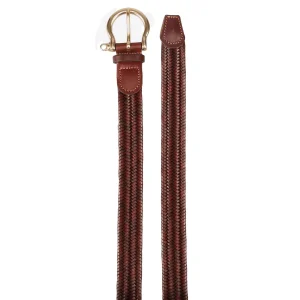 Flechtgürtel aus Leder Damen