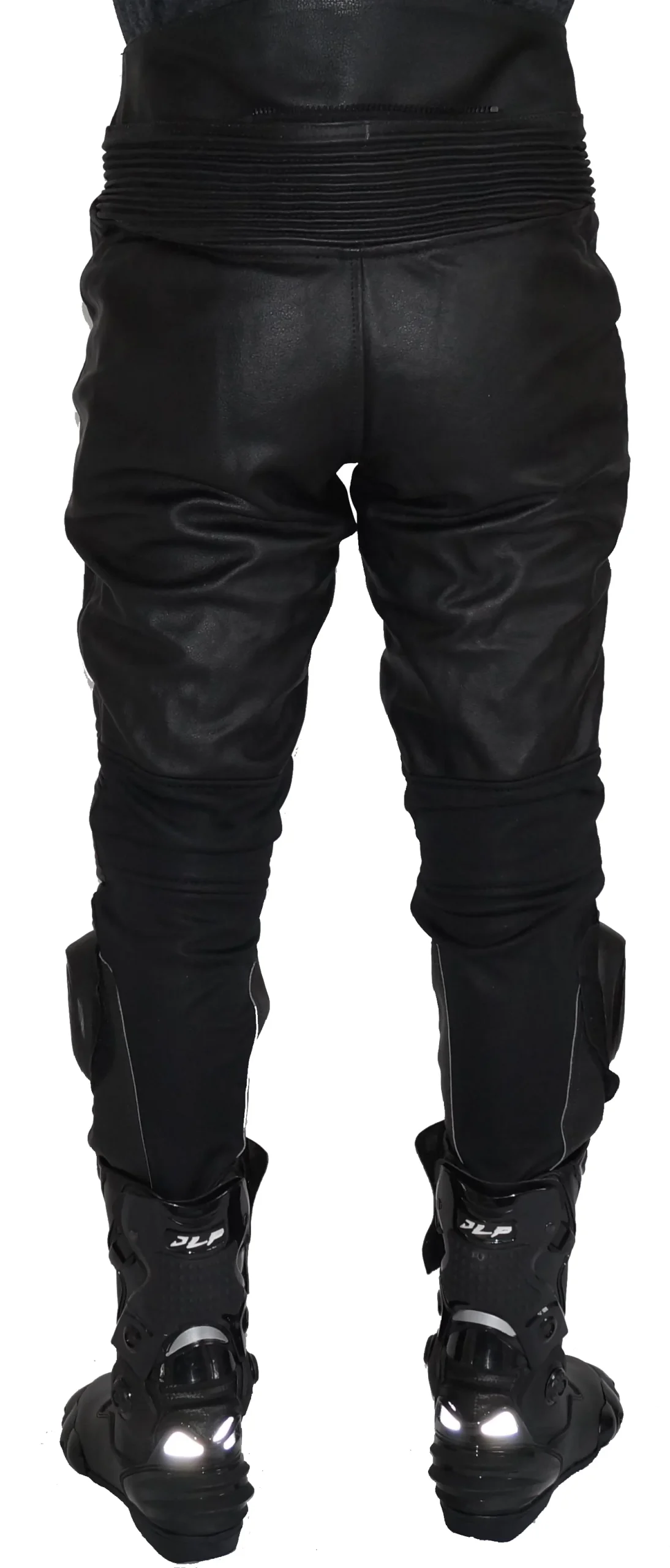 PANTALON CUIR MOTO PISTE ROUTE UNISEXE AVEC SLIDERS JLP RACING – Image 3
