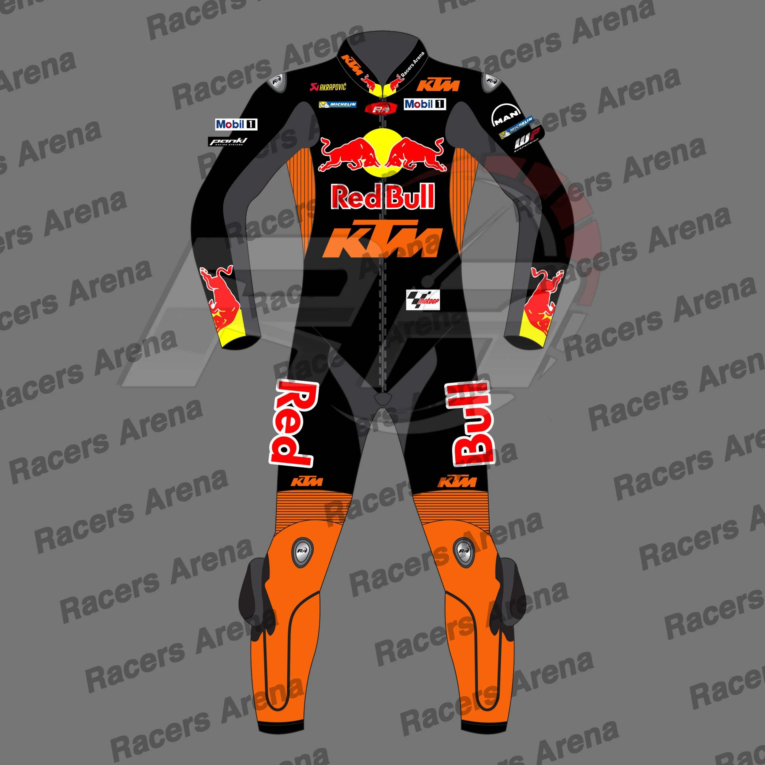 Combinaison de course en cuir pour moto Jack Miller KTM Red Bull MOTOGP 2024 – Image 2