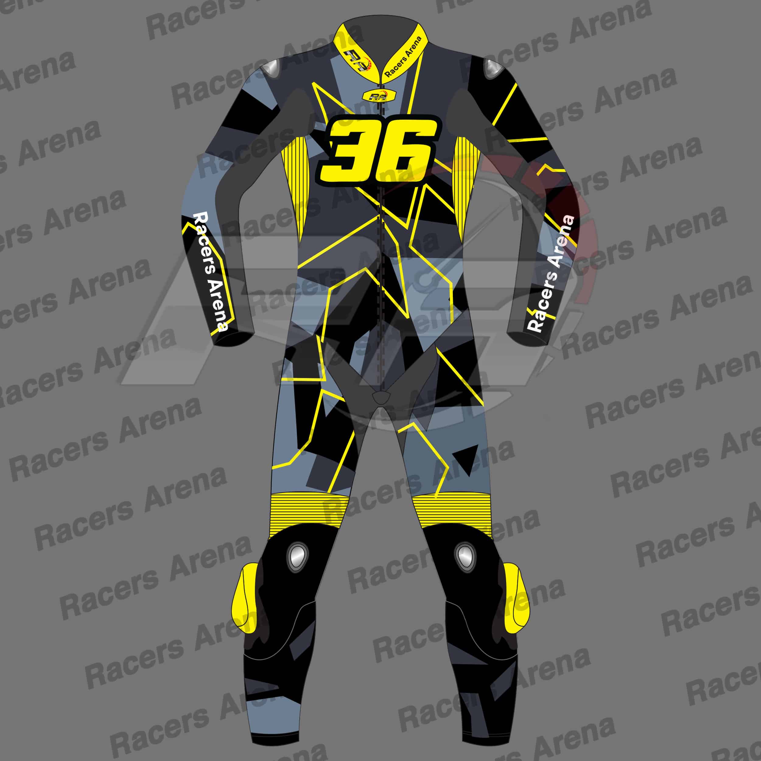 Combinaison de course en cuir pour moto Joan Mir 36 Winter Test 2022 – Image 2
