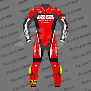 Combinaison de course en cuir de Joan Mir MotoGP 2025 Honda