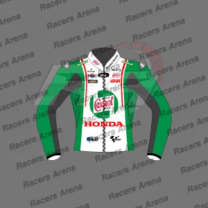 Veste de course en cuir Johann Zarco Castrol Honda GP de Grande-Bretagne 2024