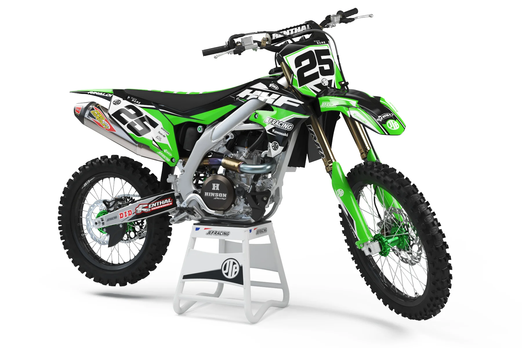 KIT DÉCO SEMI PERSO POUR KAWASAKI BY JLP RACING série Barcelona – Image 2