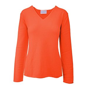 Kaschmir Pullover mit V-Ausschnitt