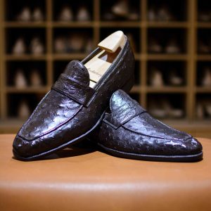 Le mocassin à masque Lupin en autruche