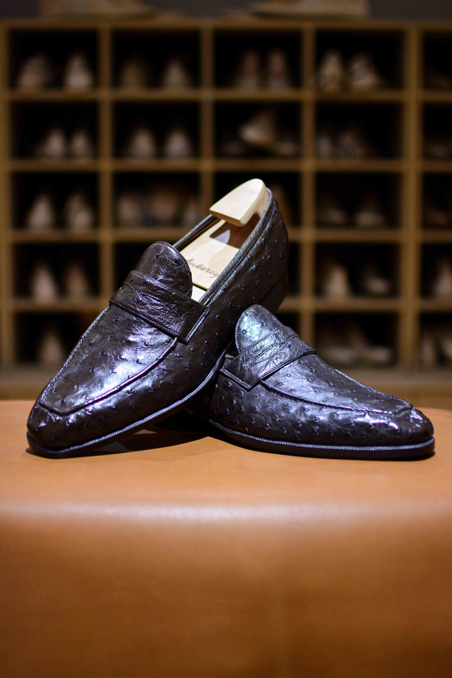 Le mocassin à masque Lupin en autruche – Image 2