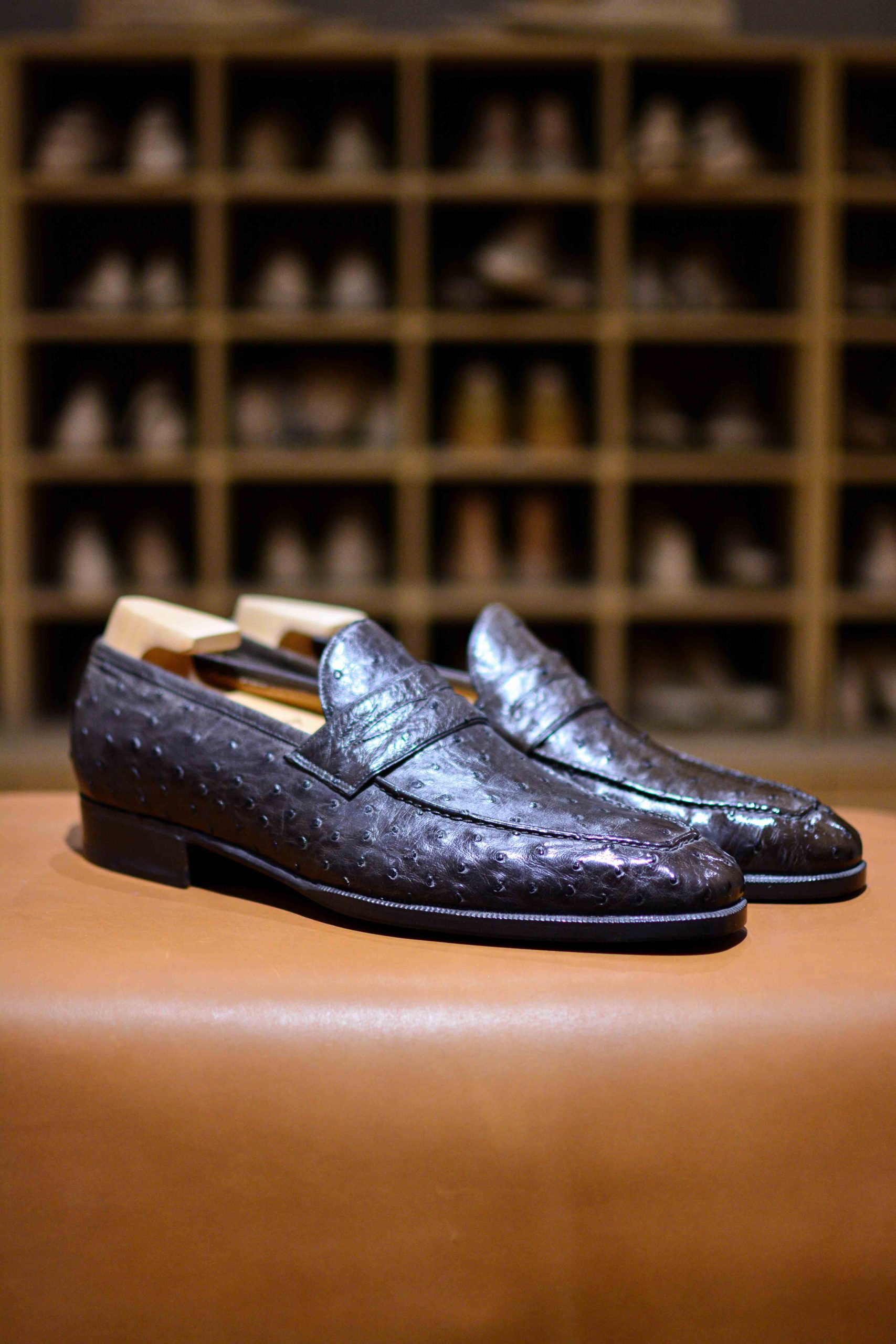 Le mocassin à masque Lupin en autruche – Image 3