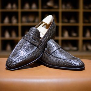 Le mocassin à masque Lupin en crocodile