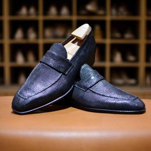 Le mocassin à masque Lupin en lézard