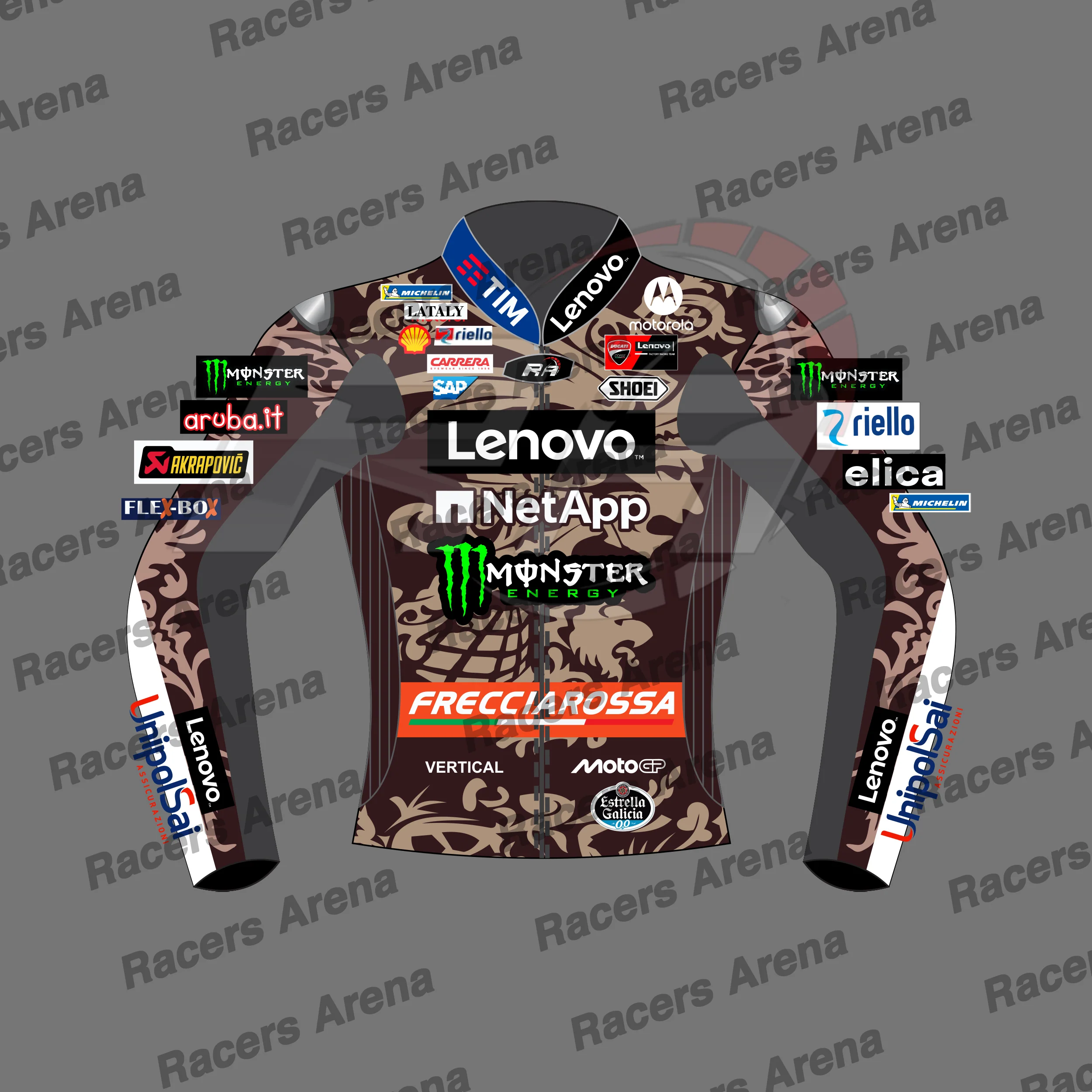 Veste de course en cuir Ducati MotoGP Marc Marquez 2025