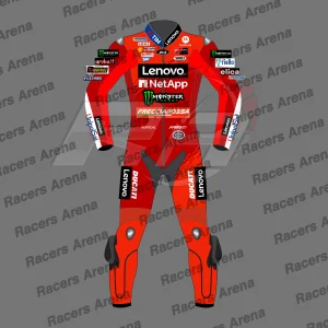 Combinaison de course en cuir de Marc Marquez pour Ducati MotoGP 2025