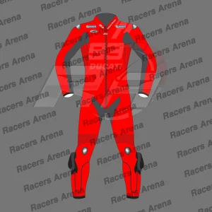 Combinaison de course en cuir pour moto Marc Marquez Winter Test 2024