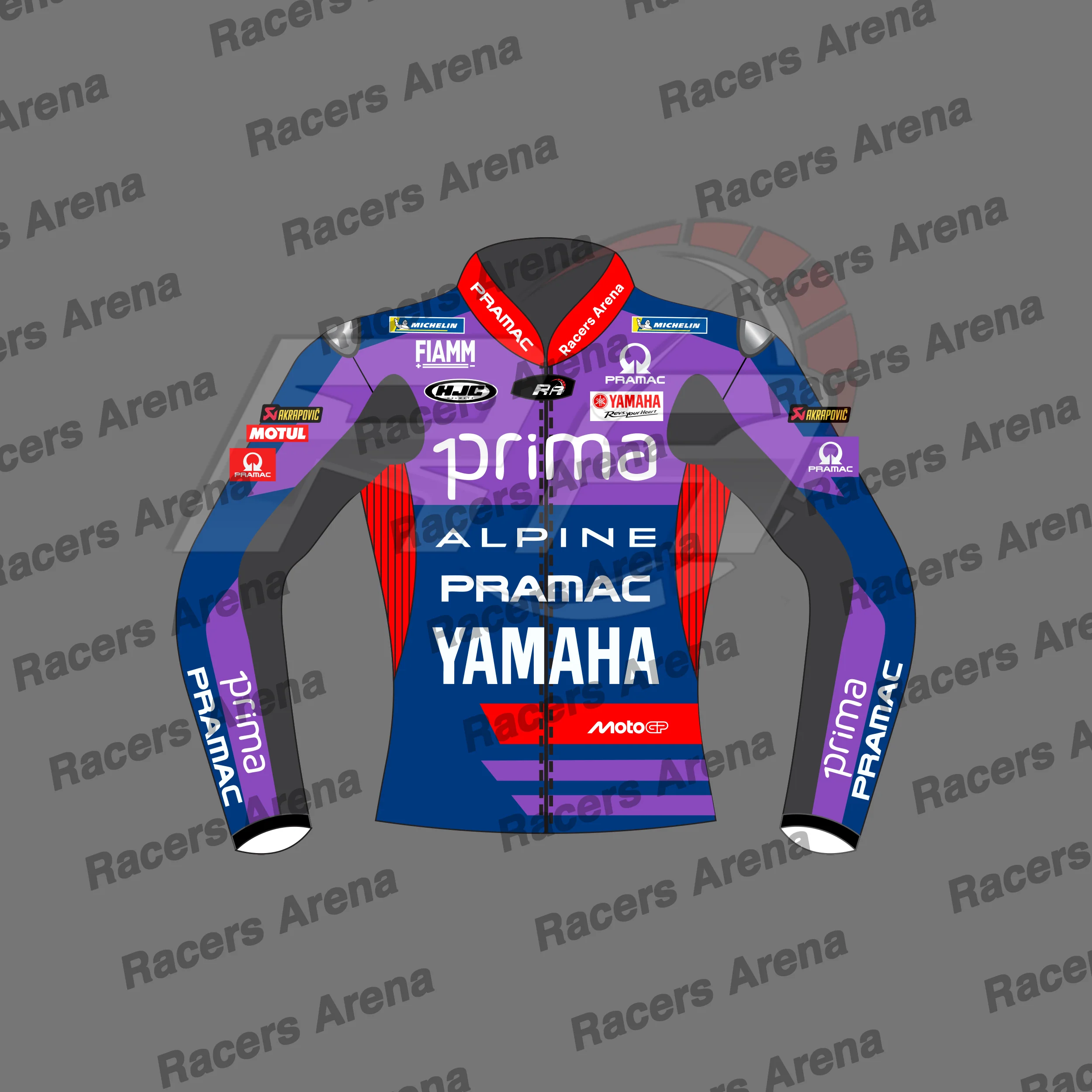 Miguel Oliveira Pramac Motogp 2025 Veste de course en cuir moto