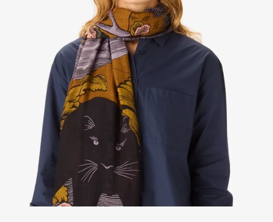 Étole 55 x 190 PANTHÈRE Mordoré Inoui Editions – Image 2