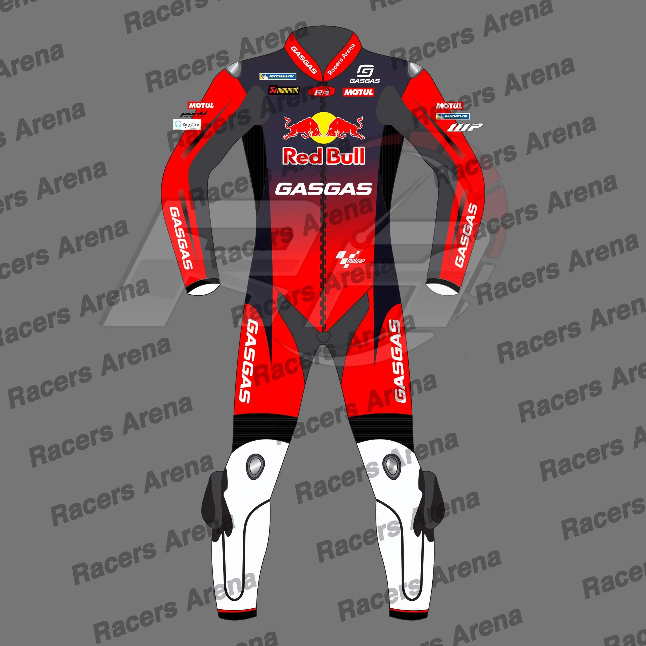 Combinaison de course en cuir MotoGP Red Bull Gasgas 2024 de Pedro Acosta
