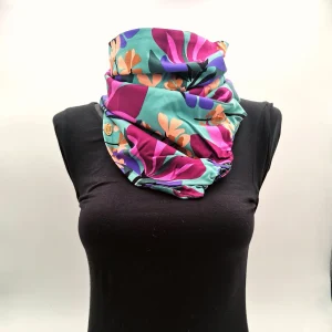 Foulard à pression en viscose