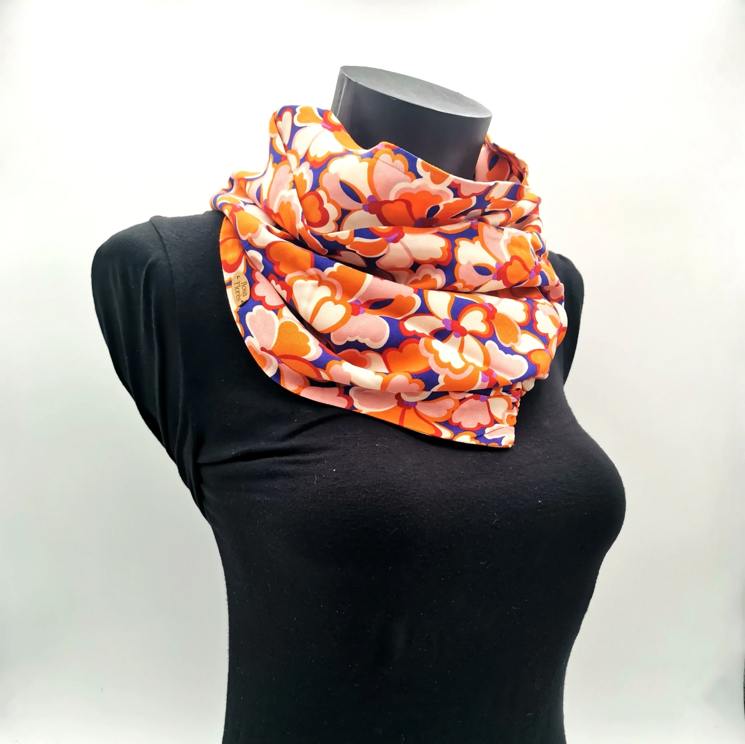 Foulard à pression en viscose – Image 4