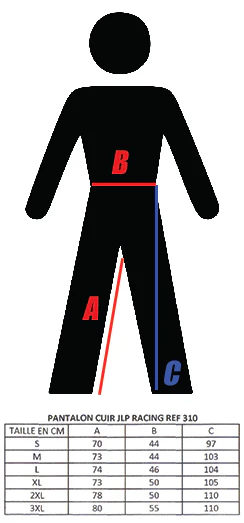 PANTALON CUIR MOTO PISTE ROUTE UNISEXE JLP RACING – Image 5