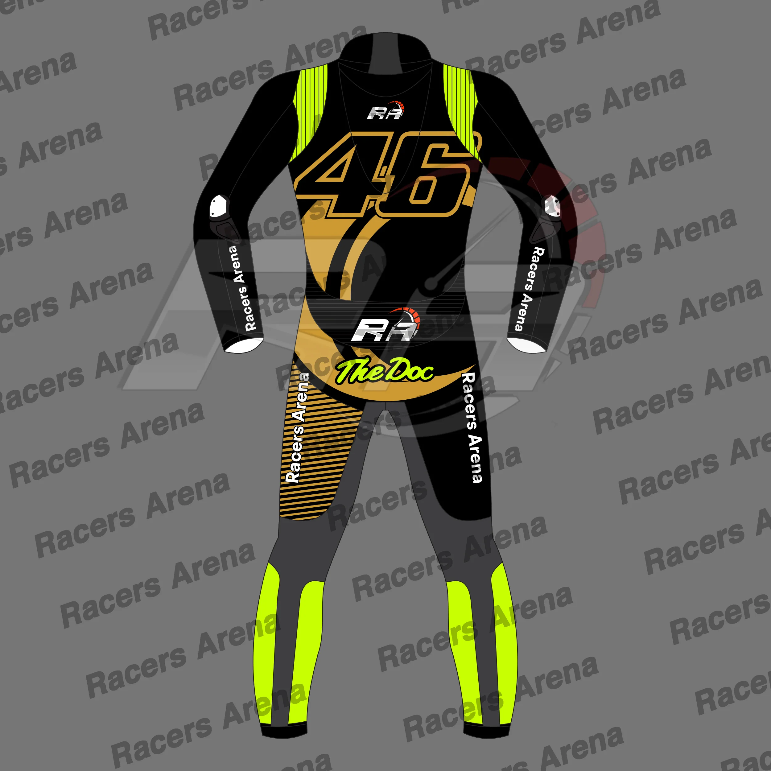 Combinaison de course en cuir pour moto Valentino Rossi, 46e anniversaire – Image 3