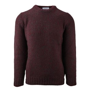 Wollpullover Rundhals Melange