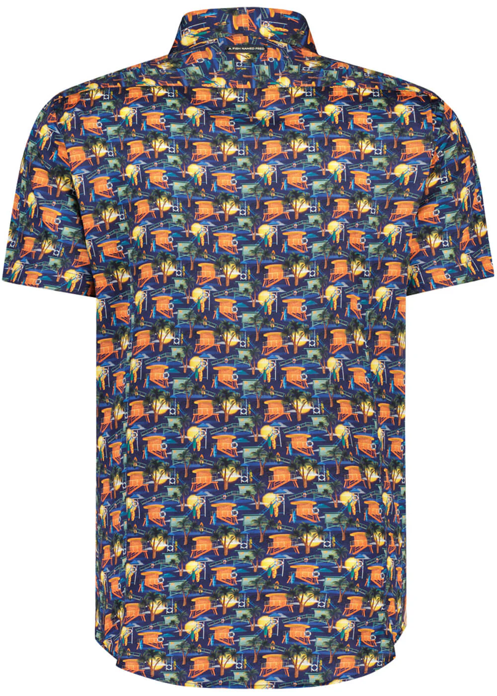 A Fish Named Fred Baywatch Tower Chemise à Manches Courtes Navy – Image 3