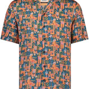 A Fish Named Fred Photo Box Chemise à Manches Courtes Corail