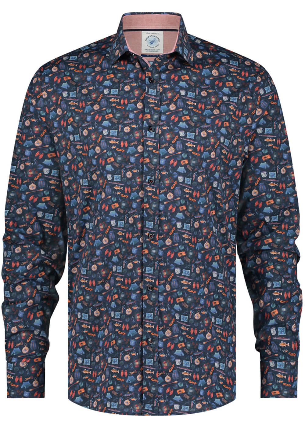 Chemise A Fish Named Fred Camping Gear Bleu Marine – Image 2