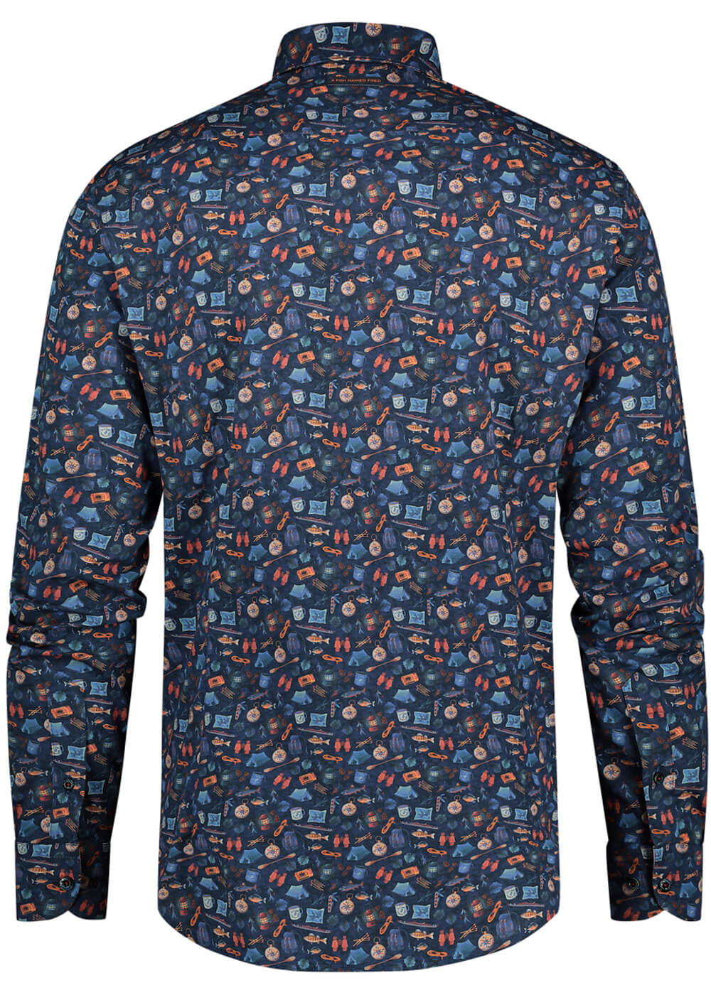 Chemise A Fish Named Fred Camping Gear Bleu Marine – Image 3