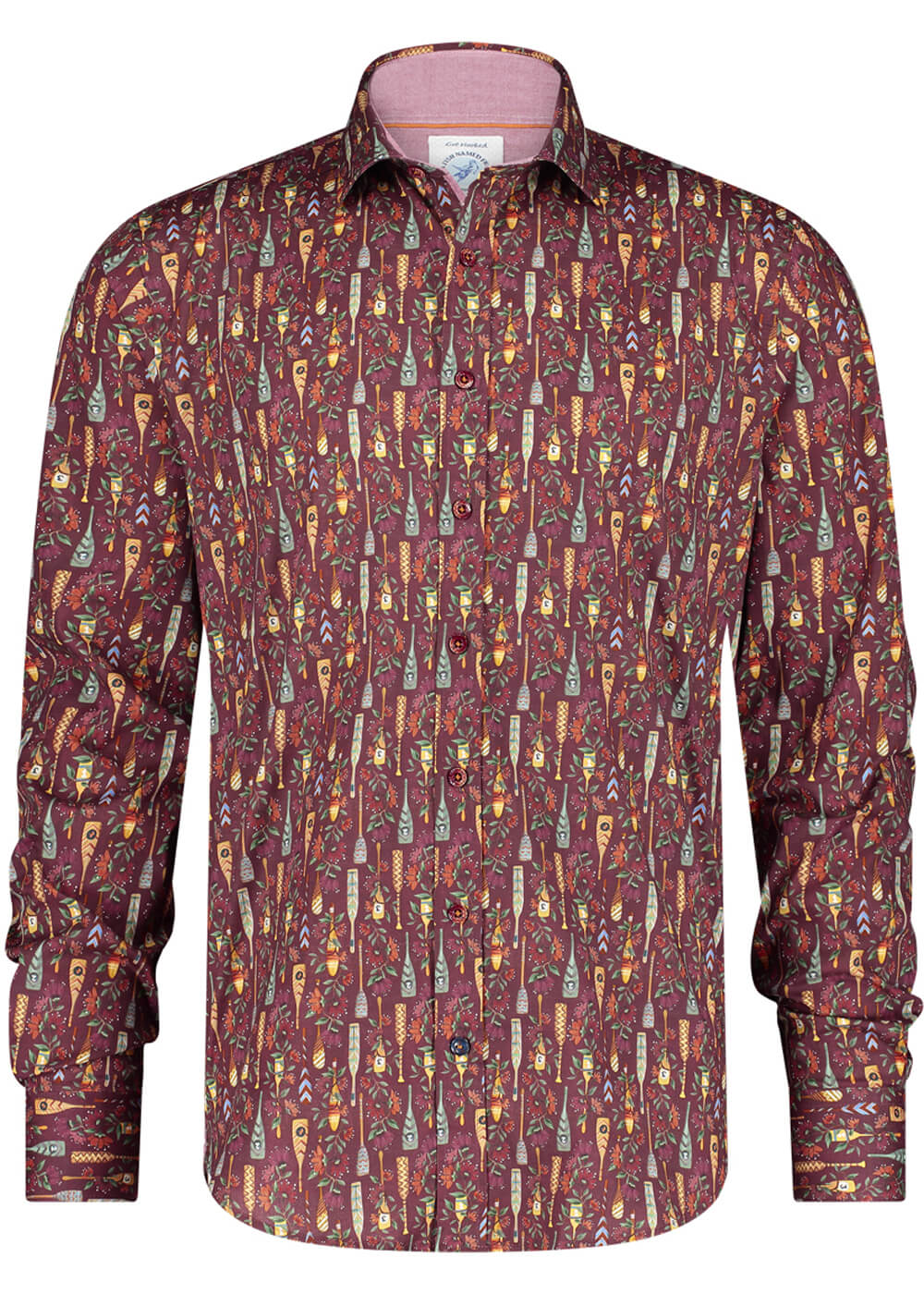 A Fish Named Fred Chemise Paddies Colorées Bourgogne