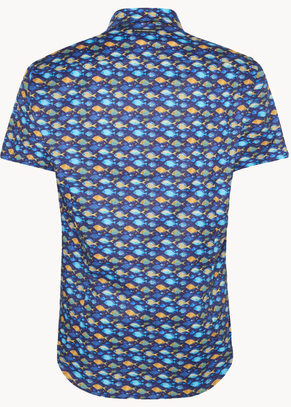 Chemise à Poissons A Fish Named Fred Bleu Marine – Image 3