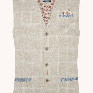 Gilet A Fish Named Fred Travel Check Sable