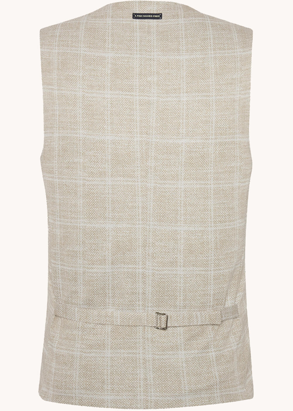 Gilet A Fish Named Fred Travel Check Sable – Image 3