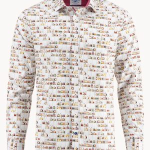 Chemise A Fish Named Fred Liquor Store Spirits Blanc Cassé