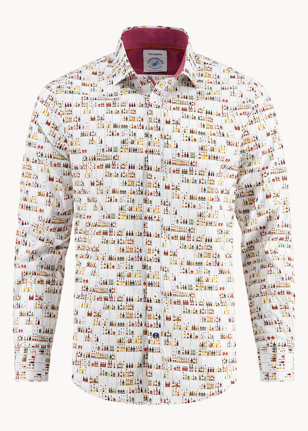 Chemise A Fish Named Fred Liquor Store Spirits Blanc Cassé – Image 2